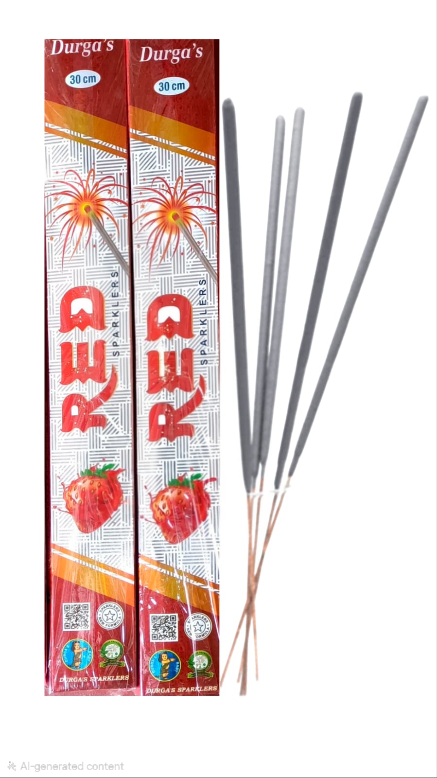 30Cm Red Sparklers (5 Pcs)